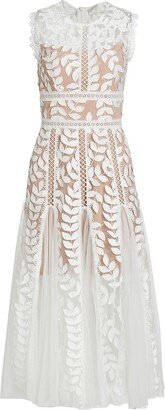 Bridal Saba Guipure Lace Midi-Dress