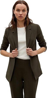 M.M.LaFleur Moreland Jacket - Origami Suiting (Olive) Women's Clothing