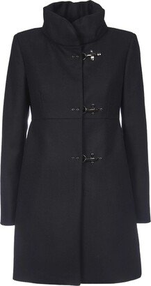 Black Wool-blend Coat-AC