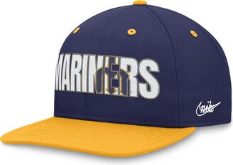 Seattle Mariners Pro Cooperstown Men's MLB Adjustable Hat in Blue