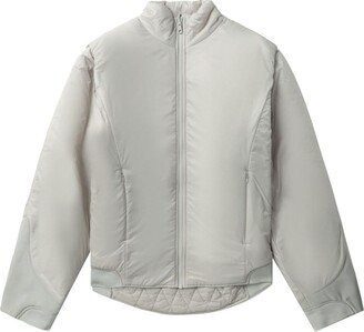 Padded-Design Zip-Up Jacket