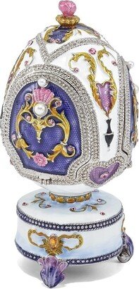 Curata Pewter Crystals Silver-Tone Enameled Merry-Go-Round Carousel