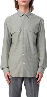 Buttoned Long-Sleeved Shirt-BB