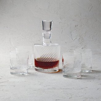 5-piece Bourbon Street Whiskey Decanter Set