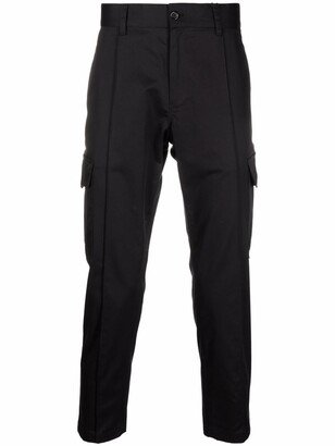 Cropped-Leg Cargo Trousers