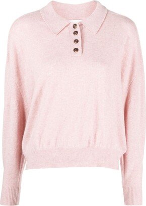 Cashmere Polo Collar Jumper-AA