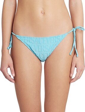 x Dua Lipa Sponge Jacquard Side Tie Bikini Bottom