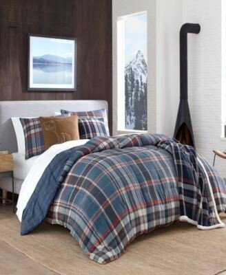 Shasta Lake Navy Comforter Set