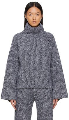 Grey Wool Turtleneck Sweater-AA