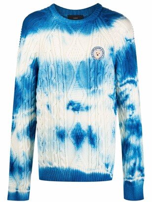 Tie-Dye Cable-Knit Jumper