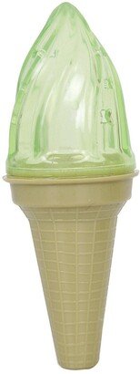 'Lick & Gnaw' Ice Cream Cone Freezable and Chewable Tossing Waterproof Floating Pet Dog Toy w/ Insertable Treat pocket