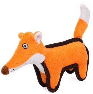 'Foxy-Tail' Animated Nylon Quilted Squeaker Plush Dog Toy