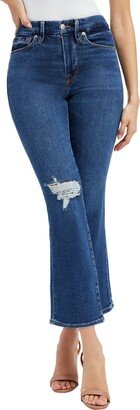 Good Legs Indigo Cropped Mini Bootcut Jean