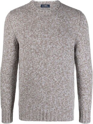 Crew-Neck Virgin Wool Jumper-AA