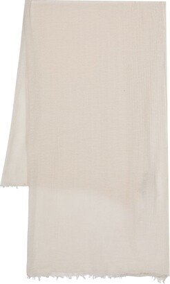Frayed Wool-Cashmere Scarf
