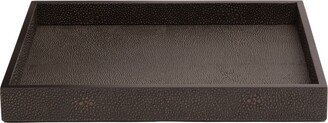 Posh Trading Company Chelsea Tray - Shagreen Chocolate