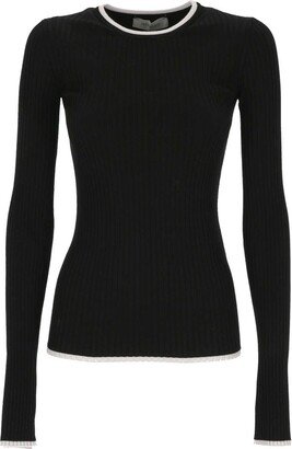 Crewneck Long-Sleeved Jumper-BR