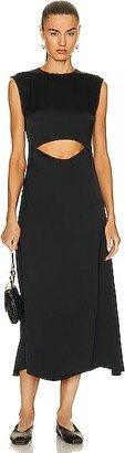 Copan Cut Out Sleeveless Dress in Black