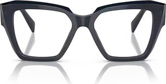 Prada Eyewear Pr 09zv Blue Transparent Glasses