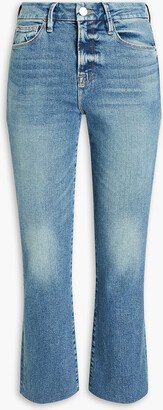 Le Crop Mini Boot cropped high-rise bootcut jeans