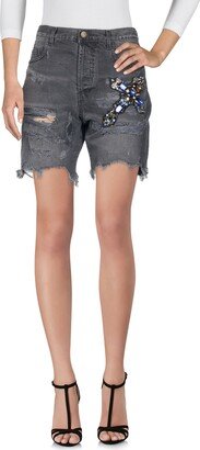 Denim Shorts Steel Grey-AA