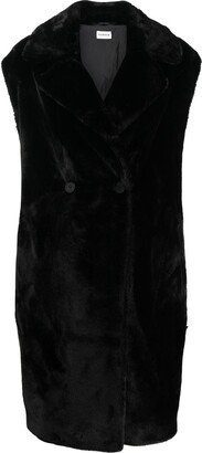 Faux-Fur Sleeveless Coat-AA