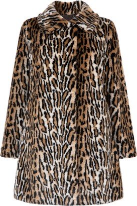 Issy London Adele Tiger Lighterweight Faux Fur Brown