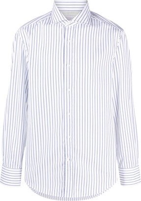 Striped Cotton-Poplin Shirt-AA