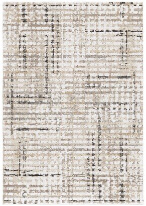 Orian Rugs Orian Adagio Griddle White 8'10 x 13' Area Rug