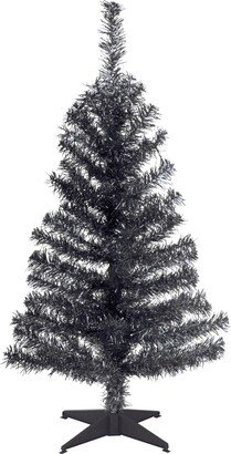 National Tree Company National Tree 3 ft. Black Tinsel Tree