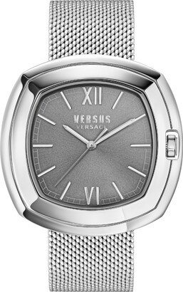 Versus Versace Men's Three-Hand Quartz You and Me Silver-Tone Stainless Steel Bracelet 41mm