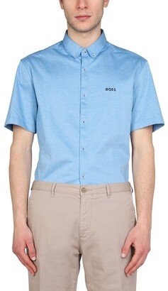 Boss Hugo Boss Logo Embroidered Short-Sleevd Shirt