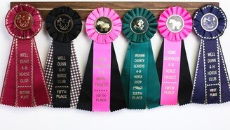 Natural Walnut Horse Show Ribbon Display/ Award Holder/ Rack/ Dog Gift