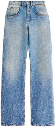 Mia Crackled Structured Jeans