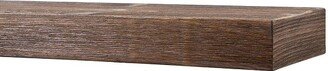 Modern Ember Vara Wood Mantel Shelf - 48 Inch Rustic Provincial | Features Knots and Natural Distresssing