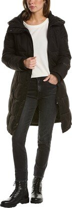 Belted 3-Quarter Puffer Coat