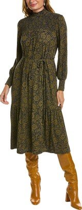 High-Neck Jersey Maxi Dress-AA