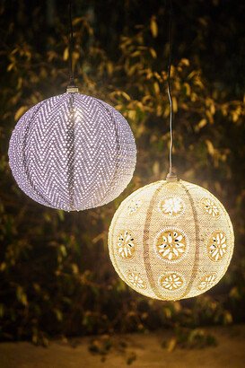 Geo Lace Solar Lantern, Extra Large