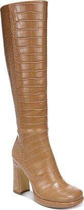 Freda Womens Leather Tall Knee-High Boots