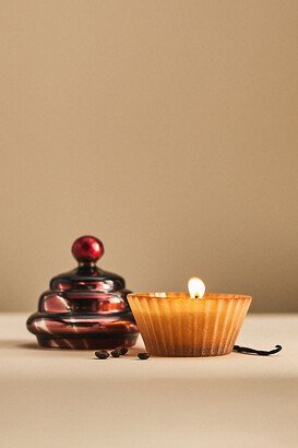 Cupcake Gourmand Caramel Café Glass Candle