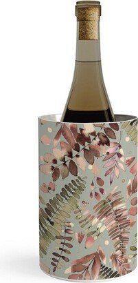 Ninola Design Ferns Foliage Nature Green Wine Chiller