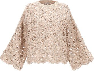 Sequin Embroidery Sweater