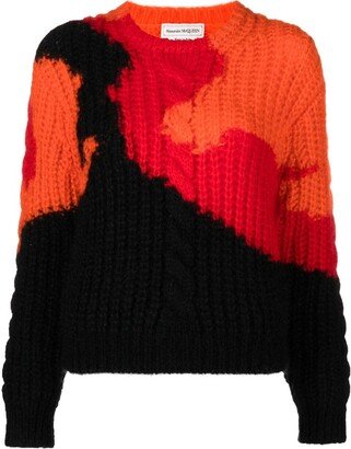 Colourblock Knit Jumper