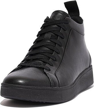 Rally Leather High-Top Sneakers (All Black) Women's Shoes