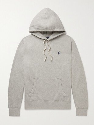 Logo-Embroidered Cotton-Blend Jersey Hoodie