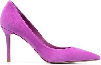 Eva 90mm suede pumps