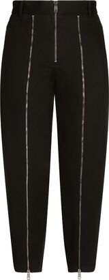 Logo-Patch Tapered Trousers-AP