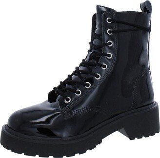 Tornado Womens Leather Lace-Up Combat Boots