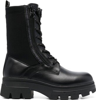 Chunky Lace-Up Combat Boots-AC