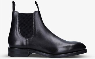 Mens Black Chatsworth Leather Chelsea Boots